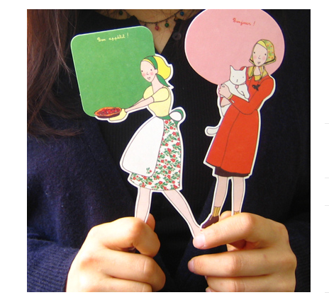 Livework's Paper Doll Card April Baker [stationery boutique, designer stationery, lovely stationery]