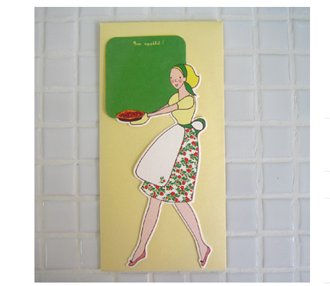 Livework's Paper Doll Card April Baker [lovely greetings cards, pretty cards, livework stationery, pretty stationery]