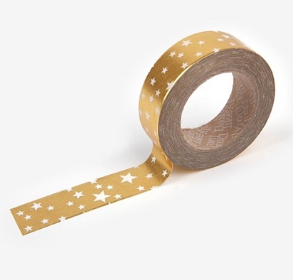 gold star masking tape [gold masking tape, star masking tape, gold star tape]