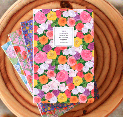 dagraphy romantic flower 2013 journals [floral journals, patterned diaries, pretty diaries]