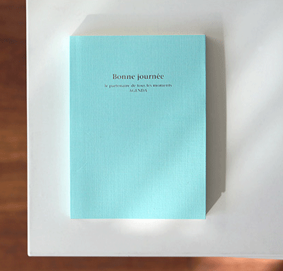 Livework's Bonne Journey Diary - Sky Blue [travel journal, travel diary, travel journals, travel diaries, blue stationery, blue diary]