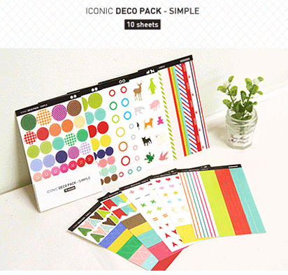 iconic deco stickers [deco stickers, sticker sets, diary stickers]