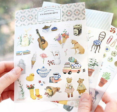 cute stickers diary [cute stationery, cute stickers, diary stickers]